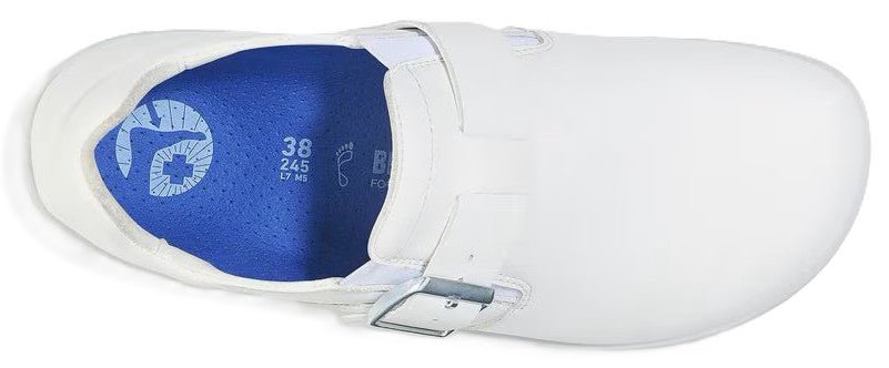 Birkenstock Caris Pro Shoe - White Leather | Removeable Footbed - Grady’s Feet Essentials - Birkenstock