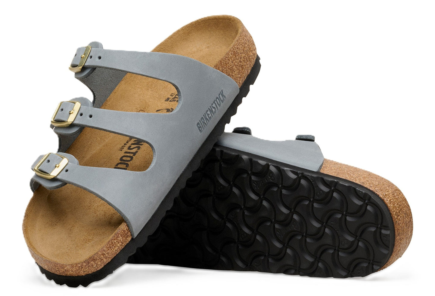 Birkenstock Florida Sandals - Basalt Grey Oiled Leather | Comfortable Cork Footbed - Grady’s Feet Essentials - Birkenstock
