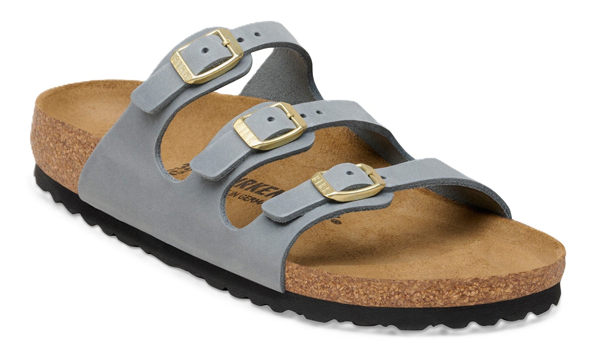 Birkenstock Florida Sandals - Basalt Grey Oiled Leather | Comfortable Cork Footbed - Grady’s Feet Essentials - Birkenstock