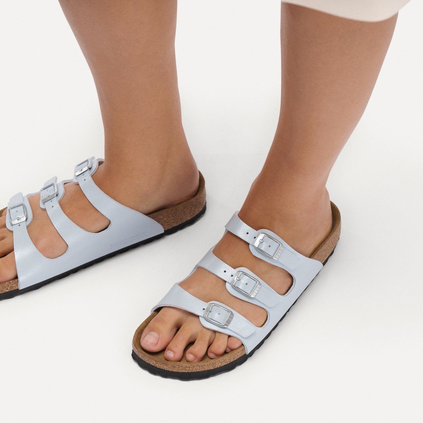 Birkenstock Florida Sandals - Graceful Baby Blue Birko - Flor | Comfortable Cork Footbed - Grady’s Feet Essentials - Birkenstock
