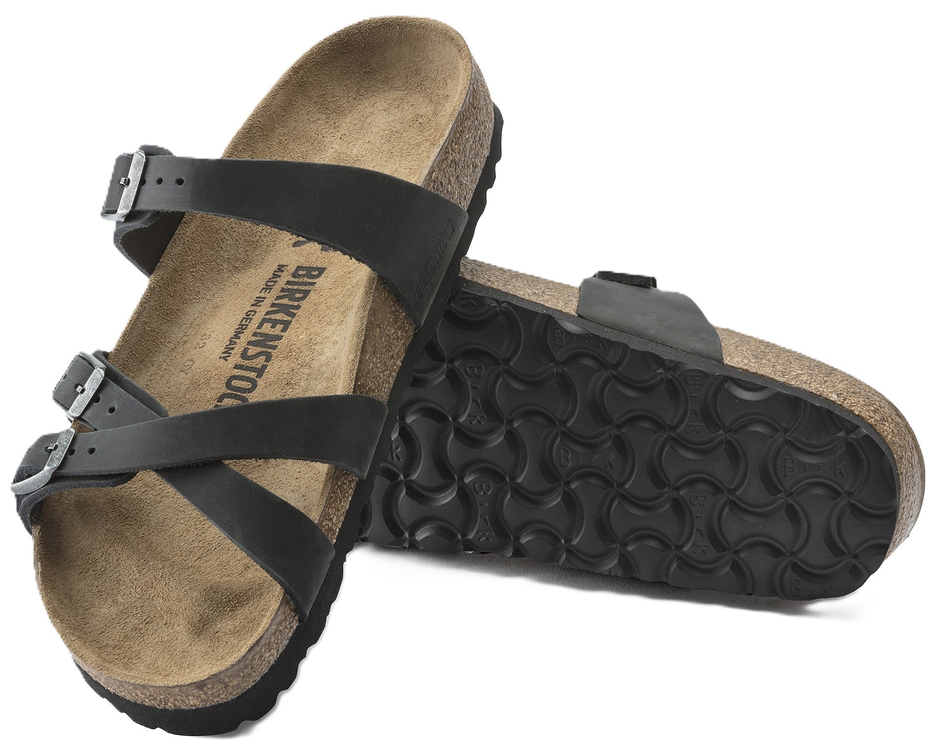 Birkenstock Franca Sandals - Black Oiled Leather | Comfortable Cork Footbed - Grady’s Feet Essentials - Birkenstock