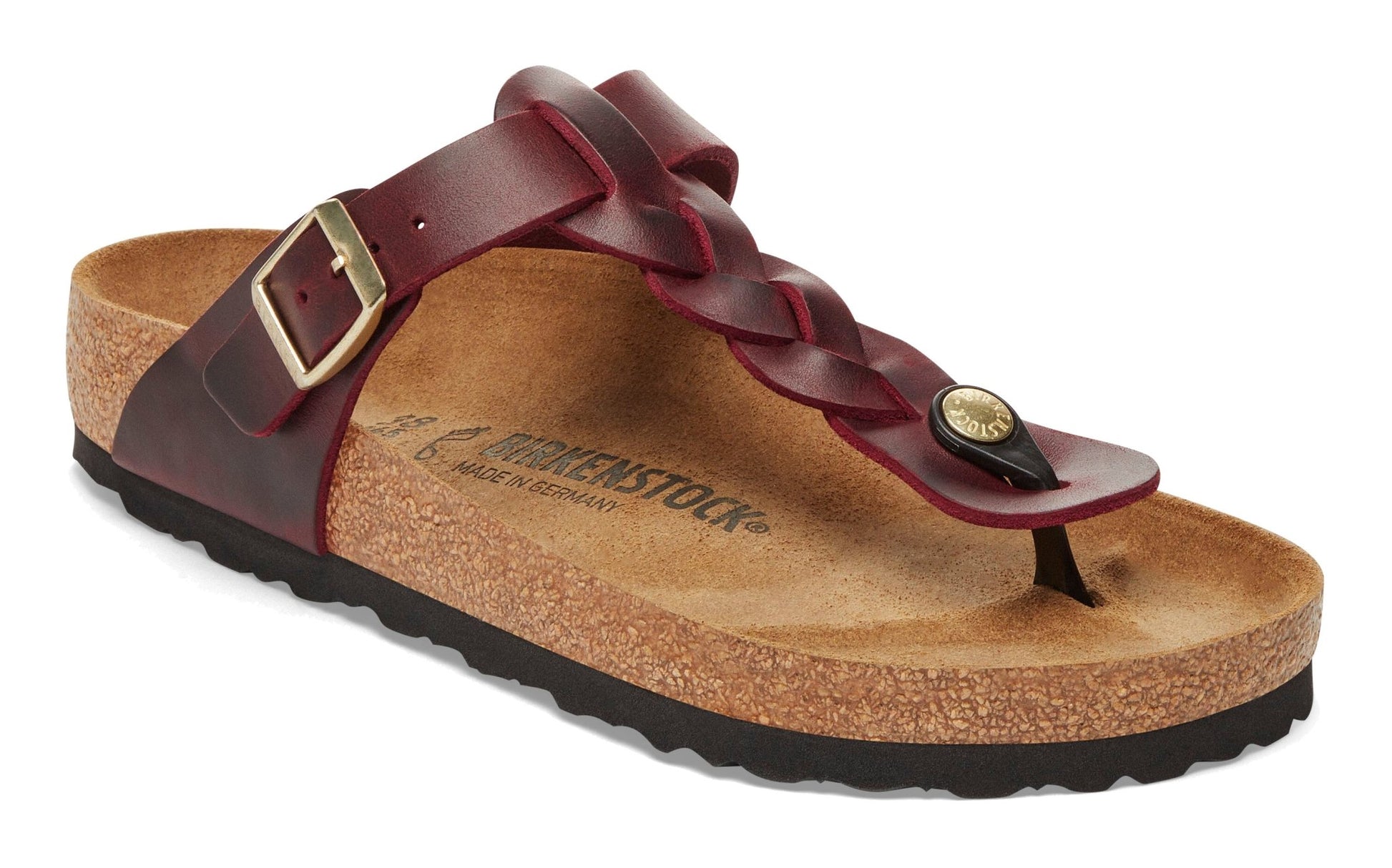 Birkenstock Gizeh Braided Zinfandel Oiled Leather - Grady’s Feet Essentials - Birkenstock