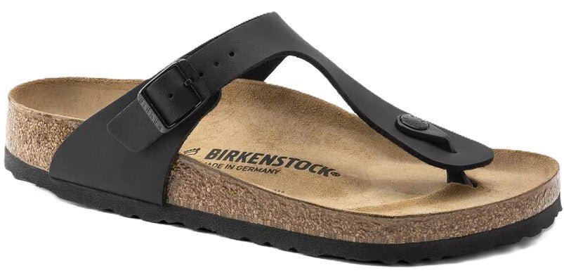Birkenstock Gizeh Sandals - Black Birko - Flor | Comfortable Cork Footbed - Grady’s Feet Essentials - Birkenstock