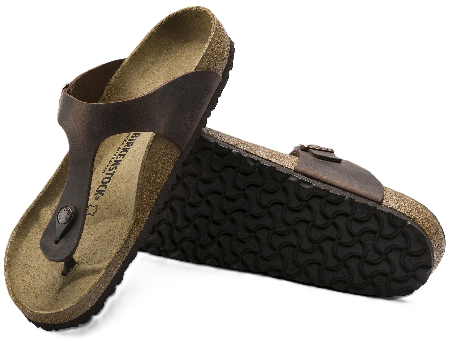 Birkenstock Gizeh Sandals - Habana Oiled Leather | Comfortable Cork Footbed - Grady’s Feet Essentials - Birkenstock