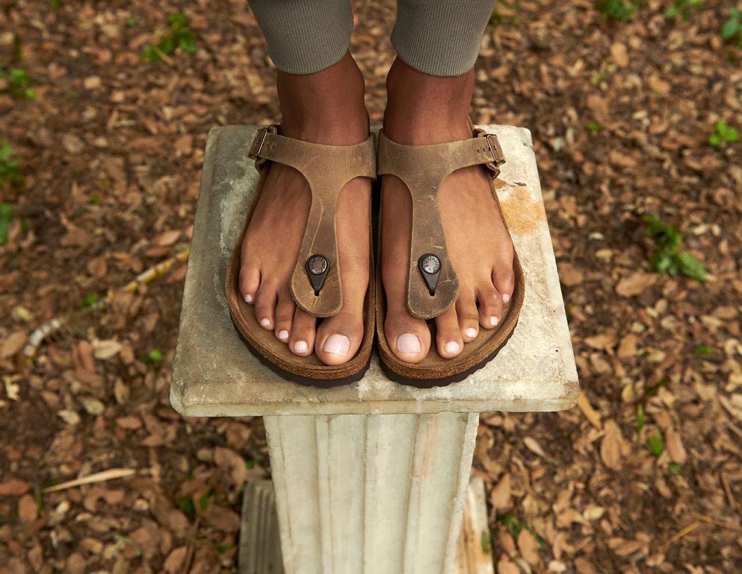 Birkenstock Gizeh Sandals - Tobacco Brown Oiled Leather | Comfortable Cork Footbed - Grady’s Feet Essentials - Birkenstock
