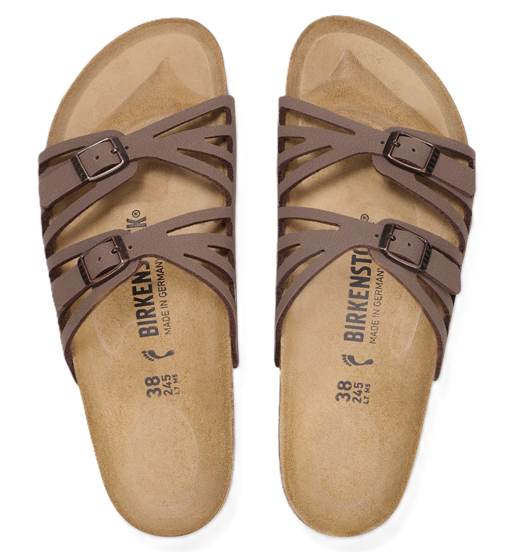 Birkenstock Granada Sandals - Mocha Birkibuc | Comfortable Cork Footbed - Grady’s Feet Essentials - Birkenstock