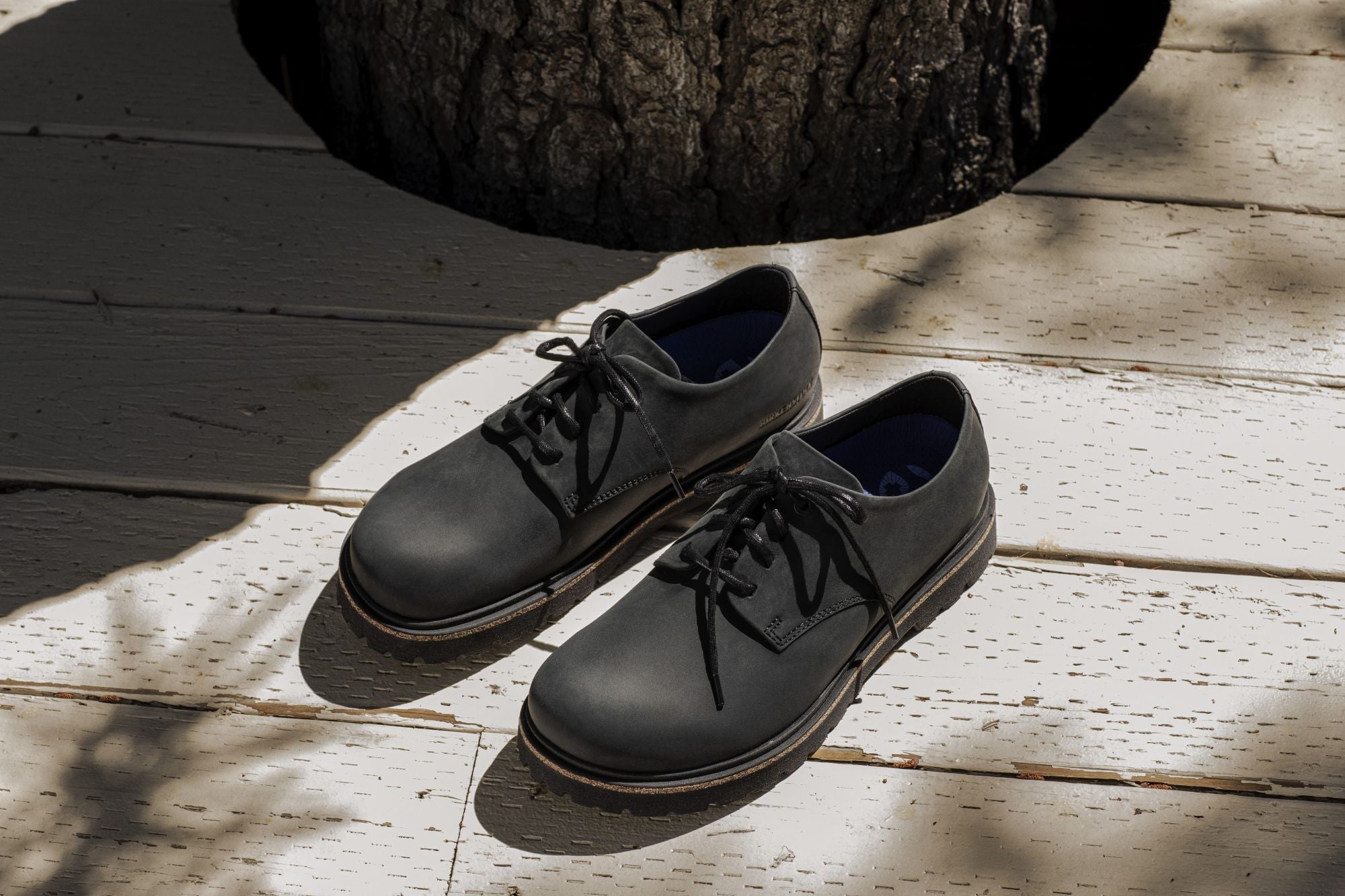 Birkenstock Highwood Low Lace - Black Oiled Leather