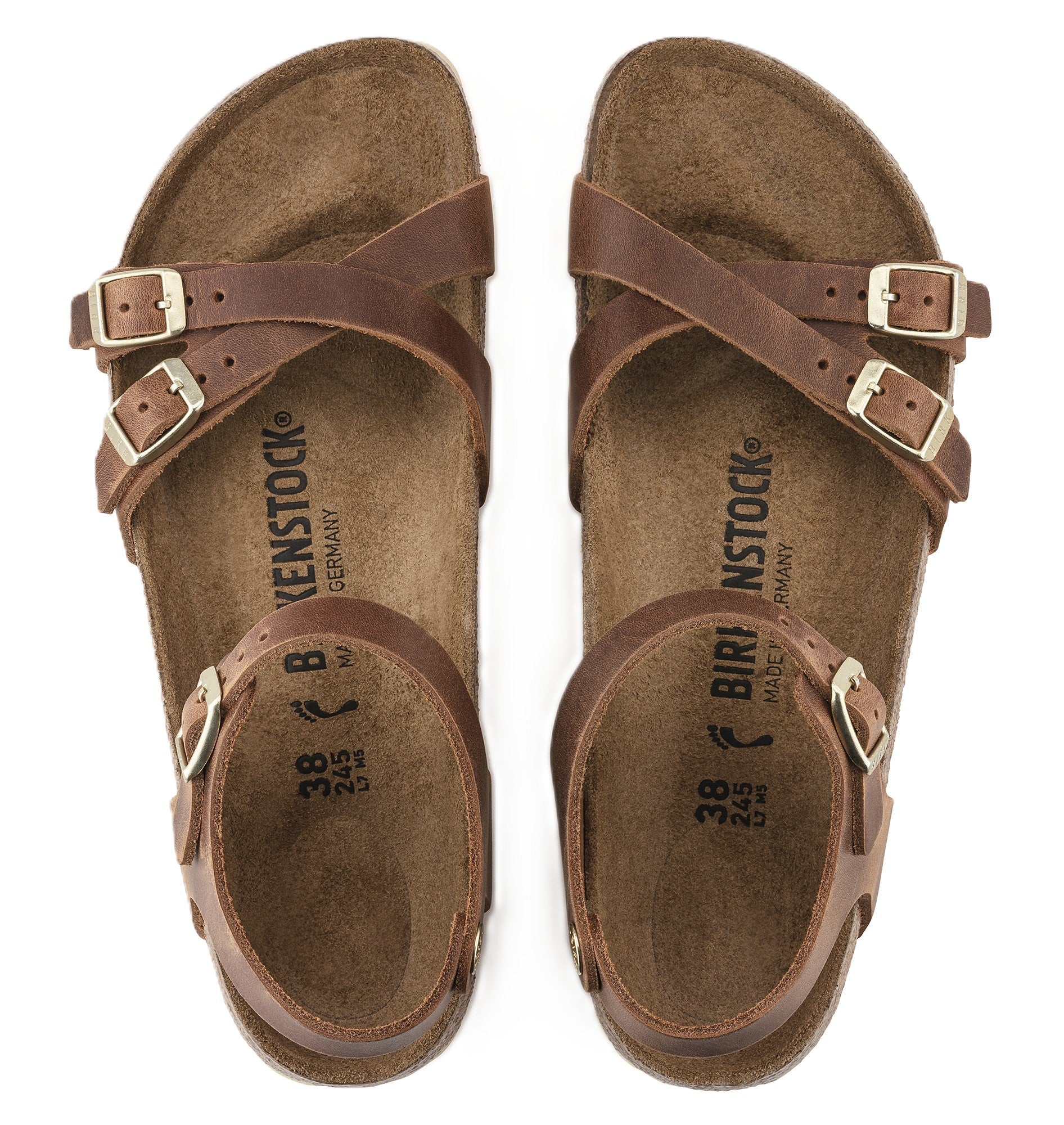 Birkenstock Kumba Sandals - Cognac Oiled Leather | Comfortable Cork Footbed - Grady’s Feet Essentials - Birkenstock