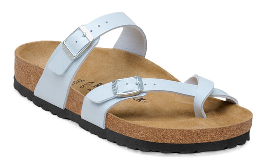 Birkenstock Mayari Sandals - Graceful Baby Blue Birko - Flor | Comfortable Cork Footbed - Grady’s Feet Essentials - Birkenstock