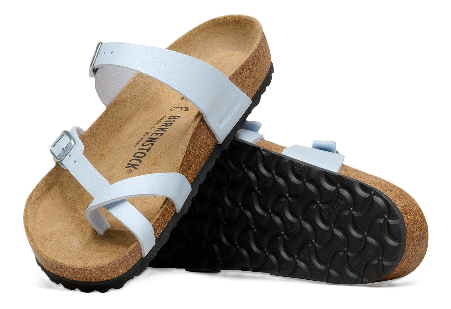 Birkenstock Mayari Sandals - Graceful Baby Blue Birko - Flor | Comfortable Cork Footbed - Grady’s Feet Essentials - Birkenstock