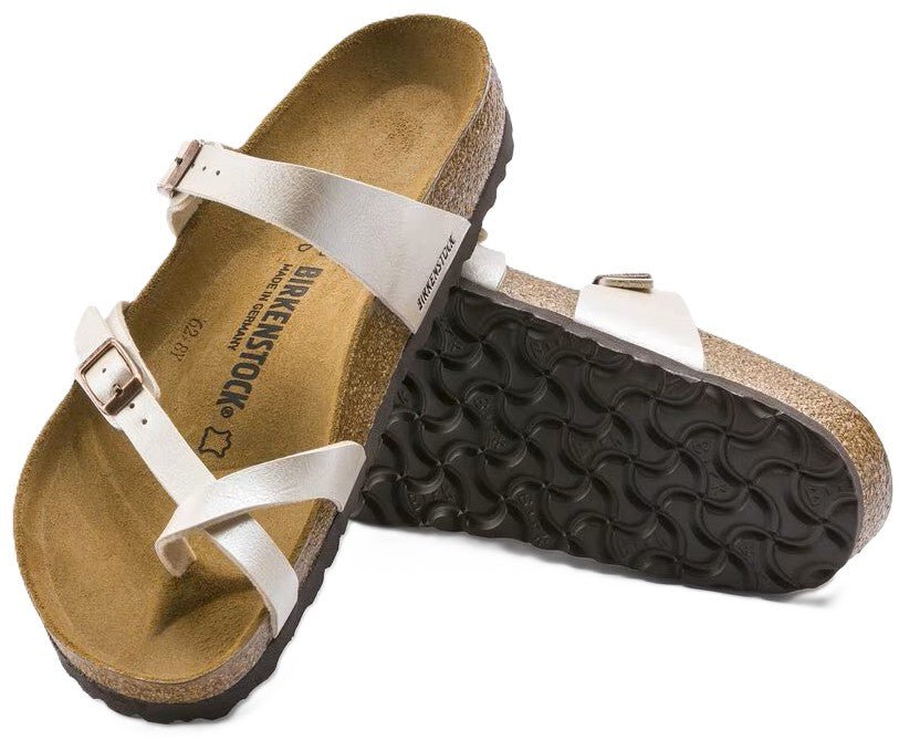 Birkenstock Mayari Sandals - Graceful Pearl White Birko - Flor | Comfortable Cork Footbed - Grady’s Feet Essentials - Birkenstock