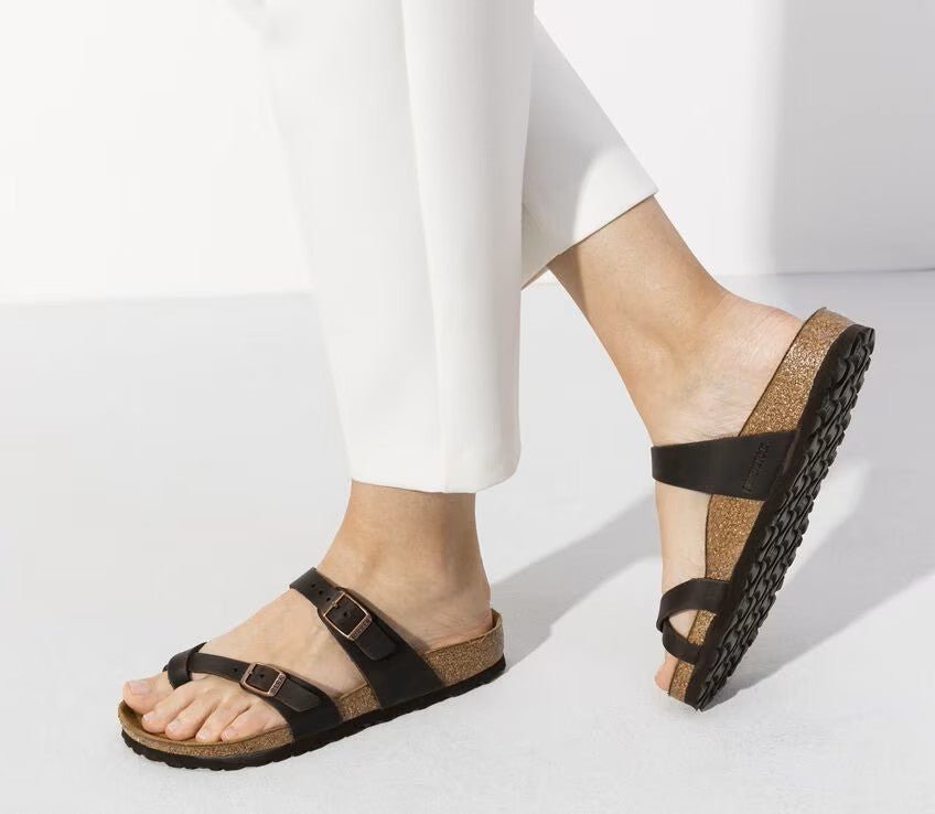 Birkenstock Mayari Sandals - Habana Oiled Leather | Comfortable Cork Footbed - Grady’s Feet Essentials - Birkenstock