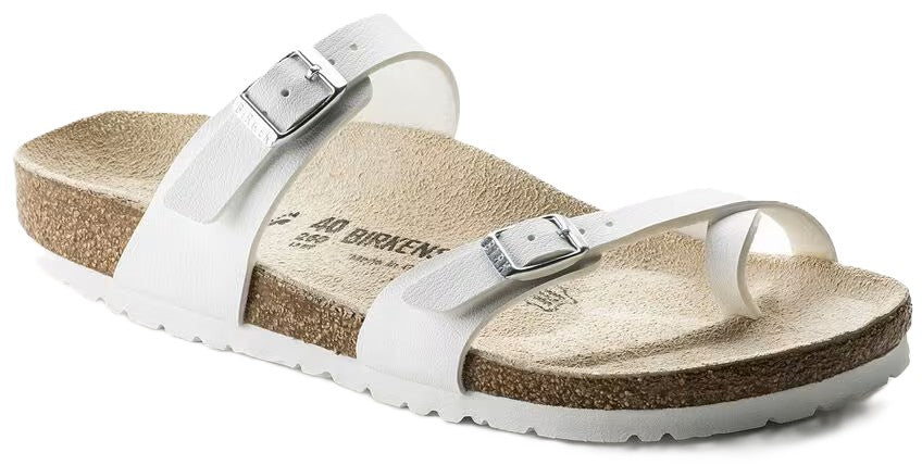 Birkenstock Mayari Sandals - White Birko - Flor | Comfortable Cork Footbed - Grady’s Feet Essentials - Birkenstock