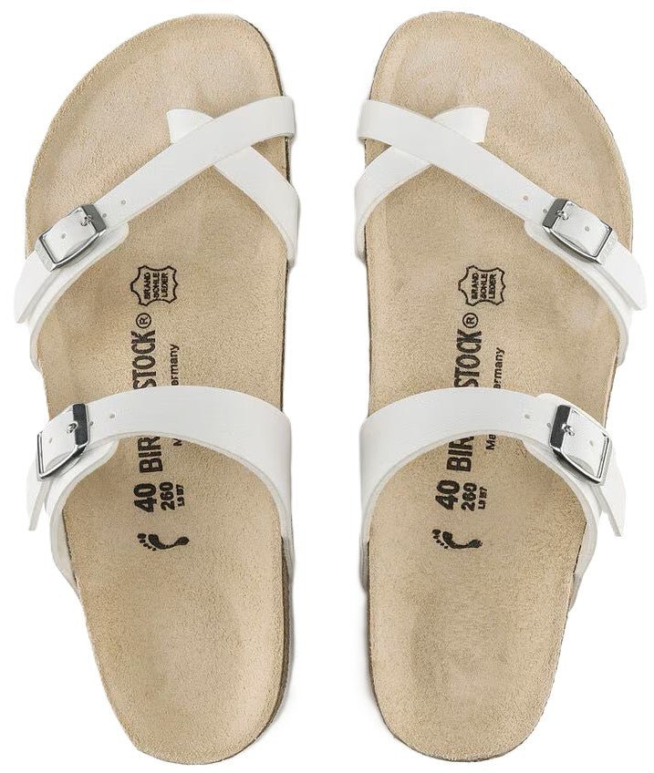 Birkenstock Mayari Sandals - White Birko - Flor | Comfortable Cork Footbed - Grady’s Feet Essentials - Birkenstock