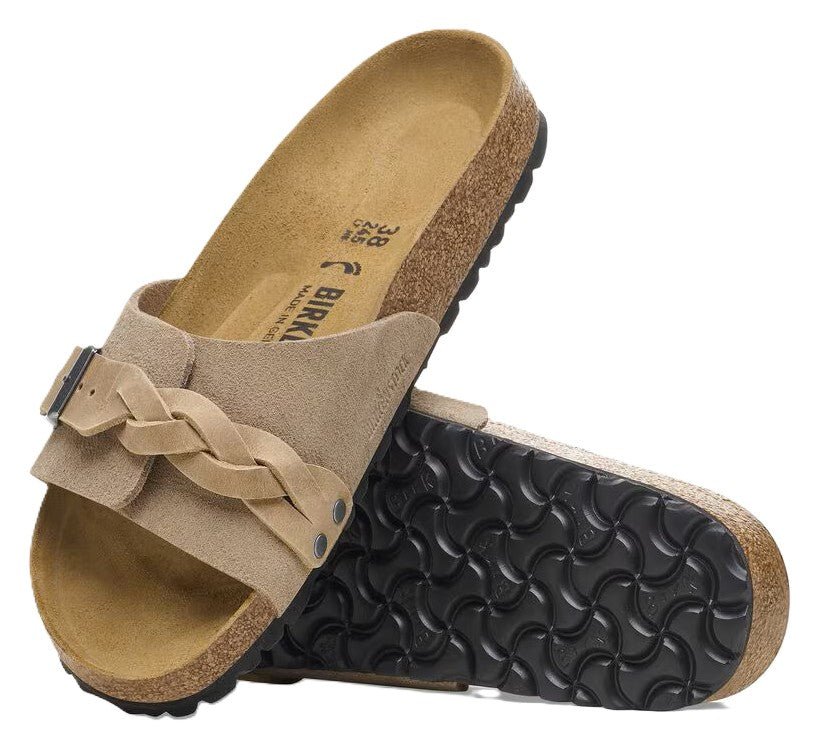 Birkenstock Oita Braid Sandals - Taupe Suede Leather | Comfortable Cork Footbed - Grady’s Feet Essentials - Birkenstock