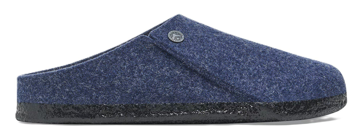 Birkenstock Zermatt Slipper - Dark Blue Wool Felt | Cozy Shearling Footbed - Grady’s Feet Essentials - Birkenstock