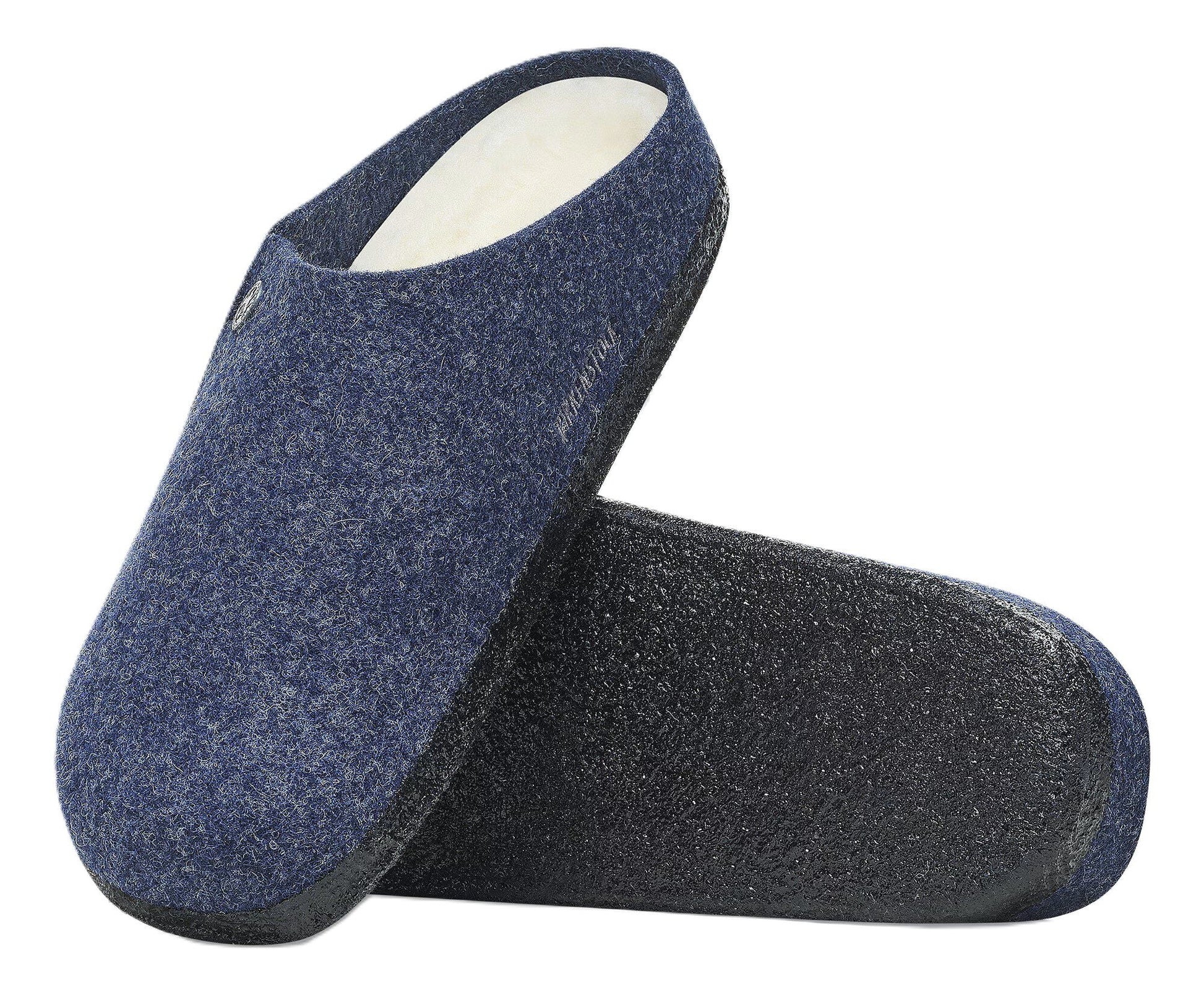 Birkenstock Zermatt Slipper - Dark Blue Wool Felt | Cozy Shearling Footbed - Grady’s Feet Essentials - Birkenstock