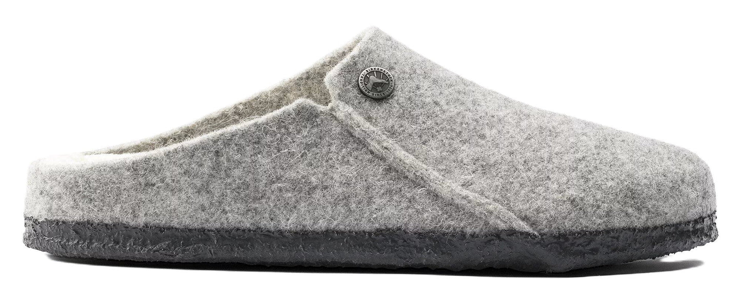 Birkenstock Zermatt Slipper - Light Grey Wool Felt | Cozy Shearling Footbed - Grady’s Feet Essentials - Birkenstock