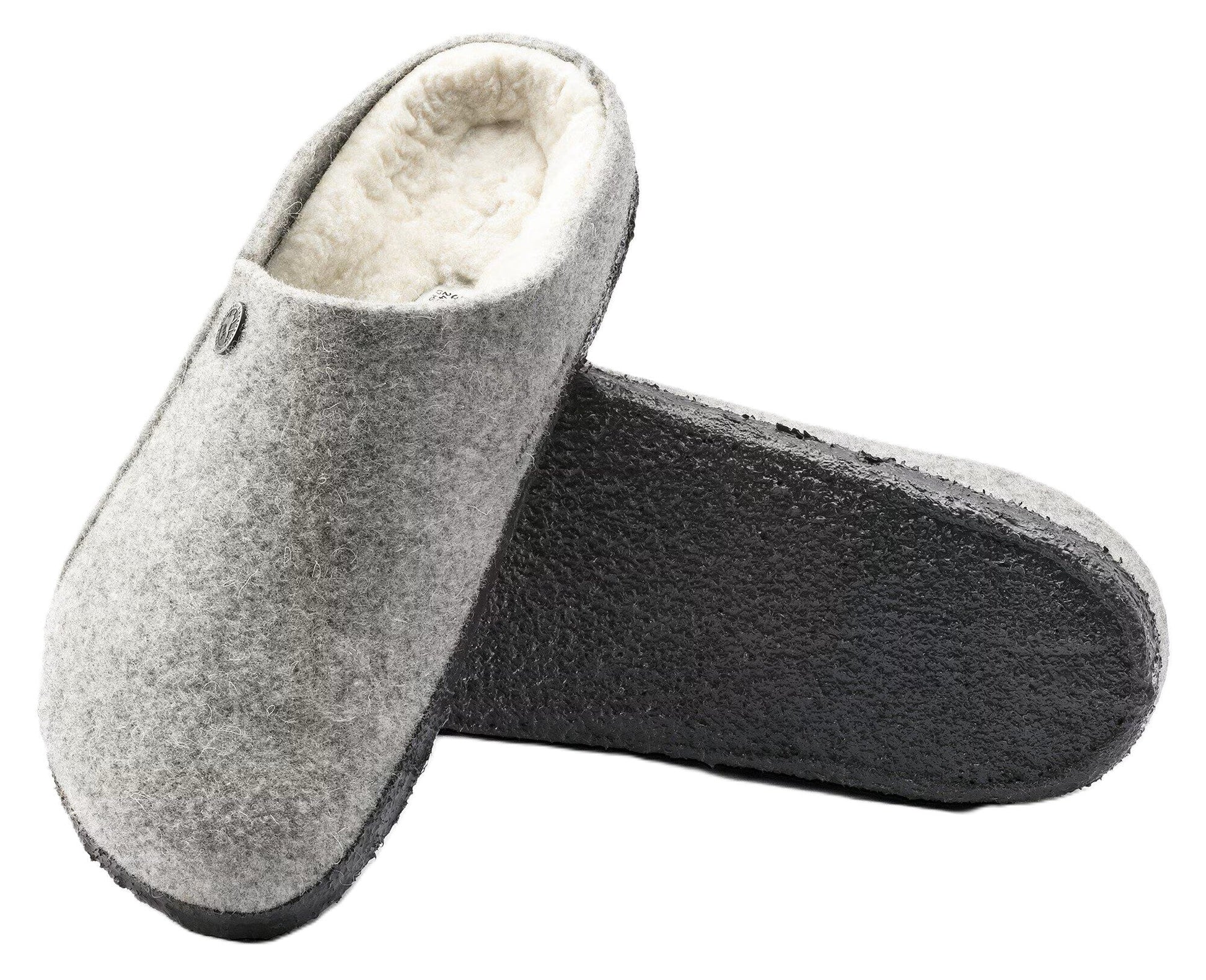 Birkenstock Zermatt Slipper - Light Grey Wool Felt | Cozy Shearling Footbed - Grady’s Feet Essentials - Birkenstock