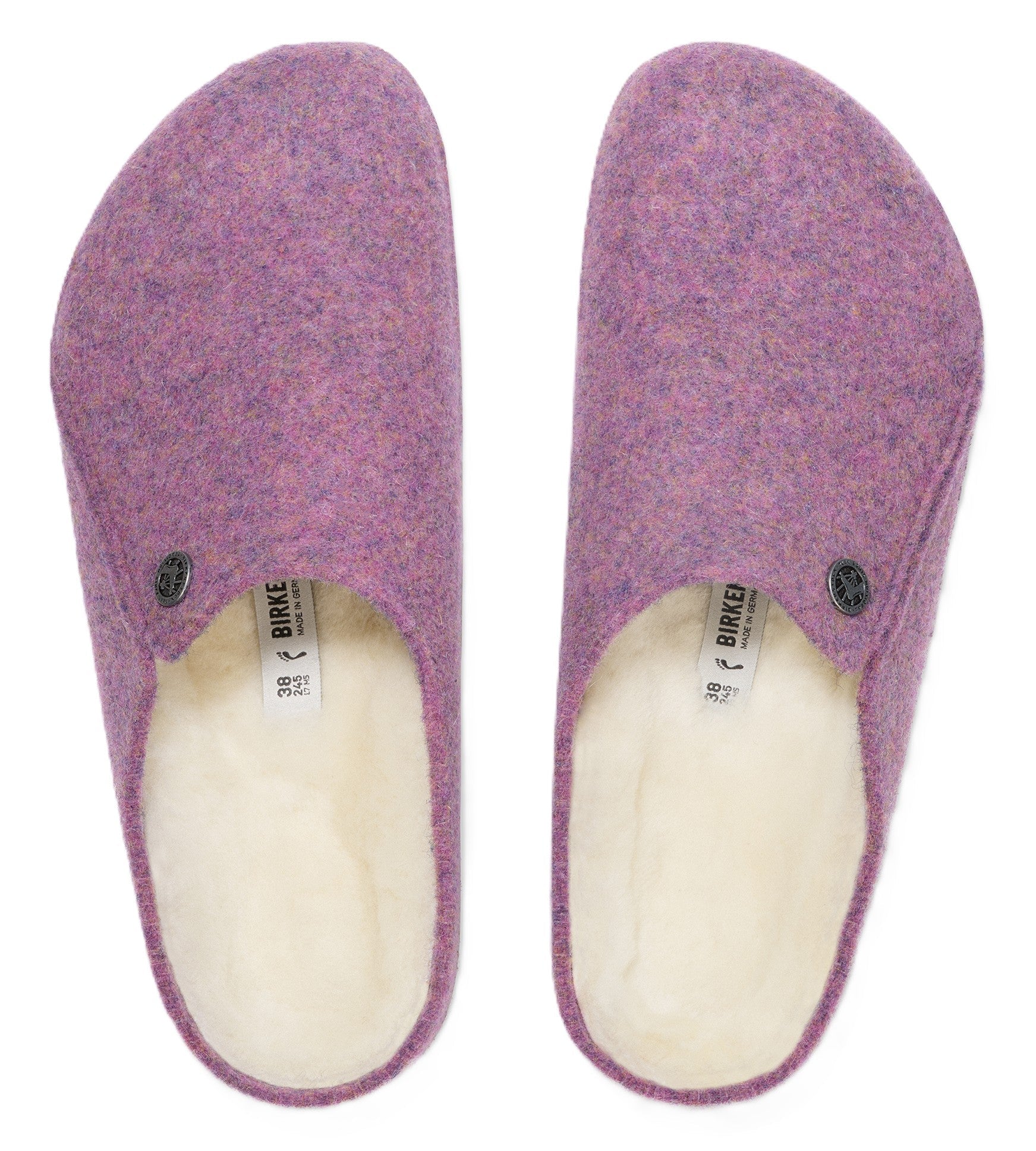 Birkenstock Zermatt Slipper - Mauve Wool Felt | Cozy Shearling Footbed - Grady’s Feet Essentials - Birkenstock