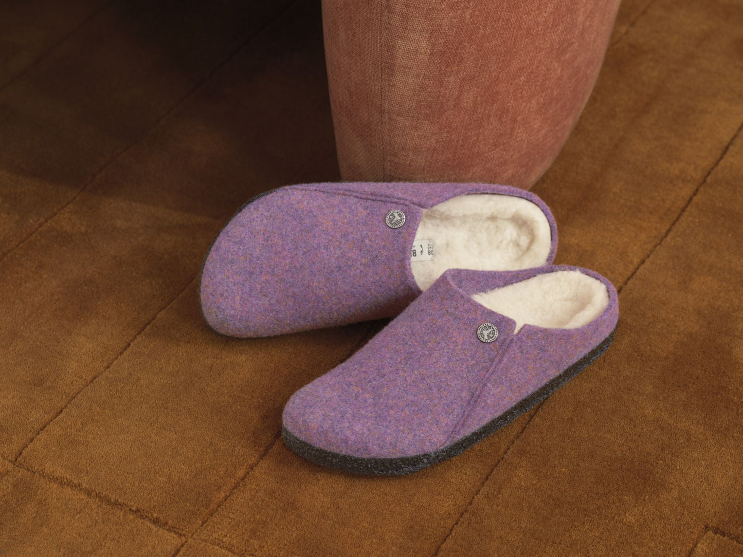 Birkenstock Zermatt Slipper - Mauve Wool Felt | Cozy Shearling Footbed - Grady’s Feet Essentials - Birkenstock