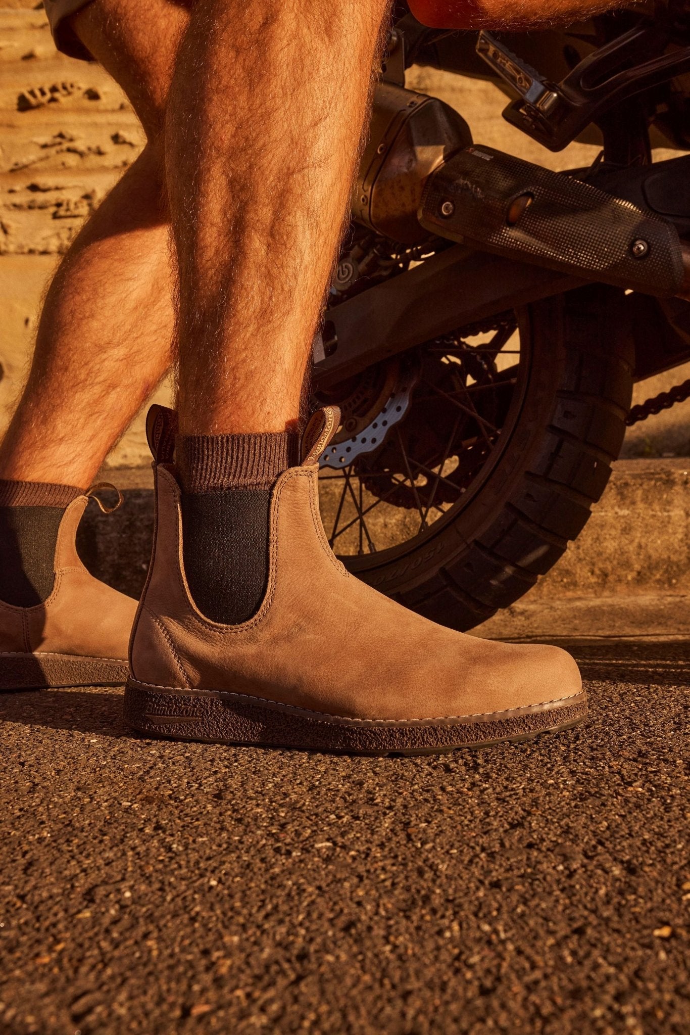 Blundstone Aerocork Boots 2680 - Sand Pebble Waxed Leather | Lightweight, Summer Comfort - Grady’s Feet Essentials - Blundstone