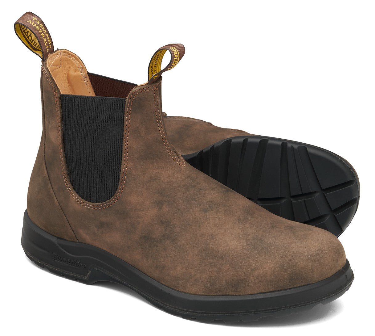 Blundstone All - Terrain 2056 - Rustic Brown Leather | Durable, Pull On Boots with Vibram Sole - Grady’s Feet Essentials - Blundstone