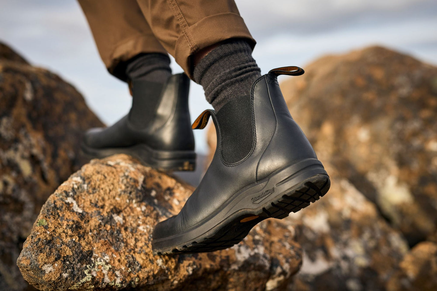 Blundstone All - Terrain 2058 - Black Leather | Durable, Pull On Boots with Vibram Sole - Grady’s Feet Essentials - Blundstone