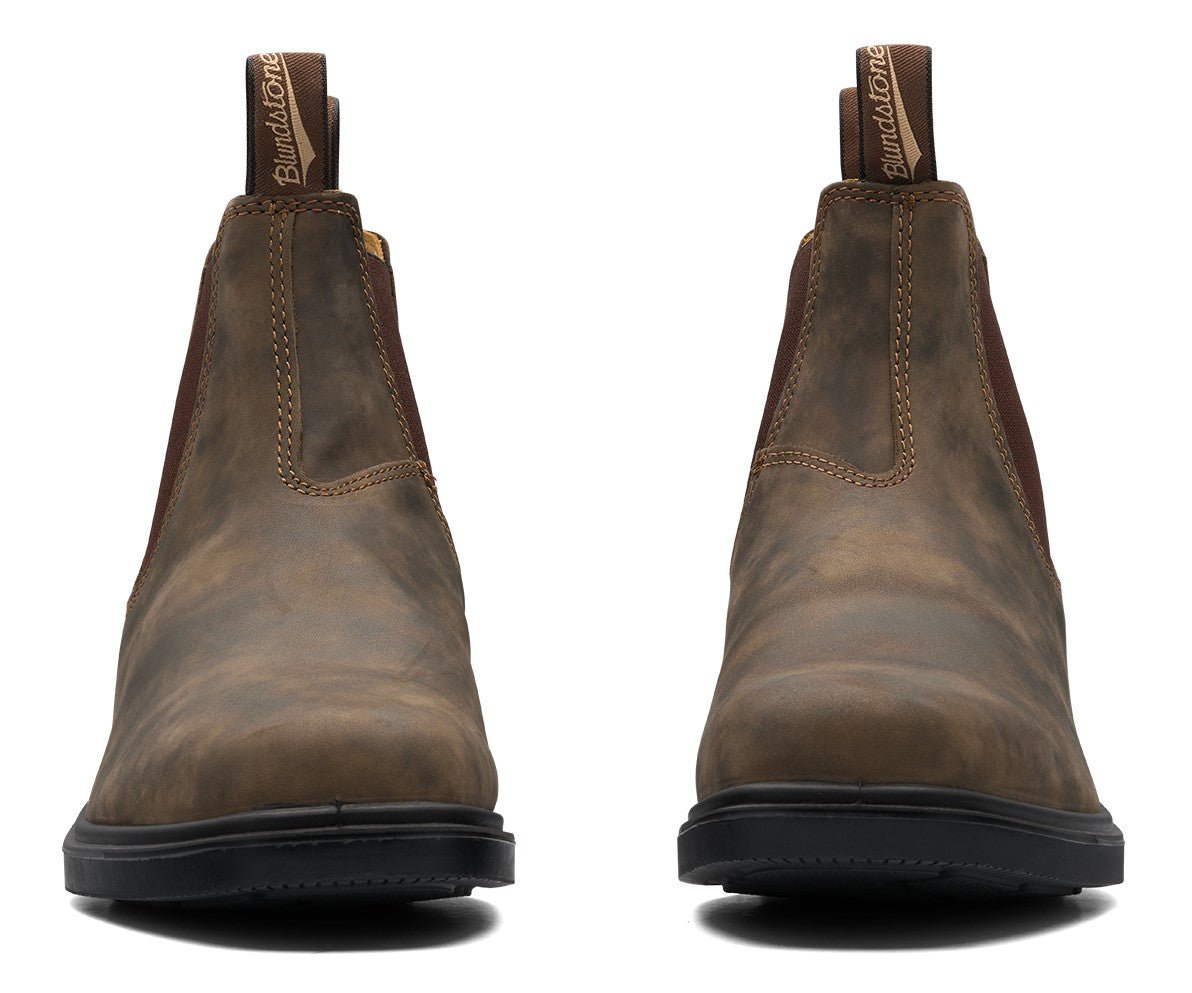 Blundstone Chisel Toe 1306 - Rustic Brown Leather | Lightweight, Durable Pull - On Boots - Grady’s Feet Essentials - Blundstone