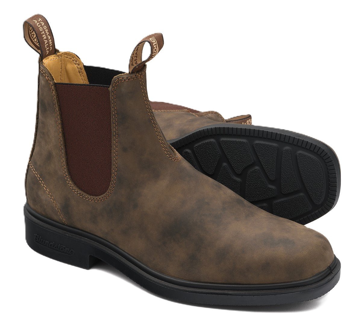 Blundstone Chisel Toe 1306 - Rustic Brown Leather | Lightweight, Durable Pull - On Boots - Grady’s Feet Essentials - Blundstone