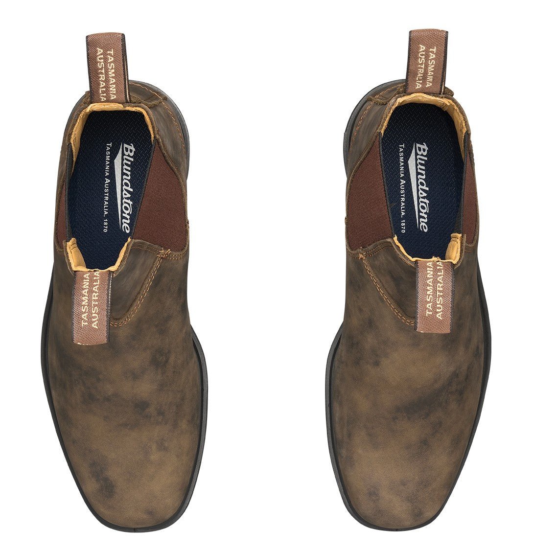 Blundstone Chisel Toe 1306 - Rustic Brown Leather | Lightweight, Durable Pull - On Boots - Grady’s Feet Essentials - Blundstone