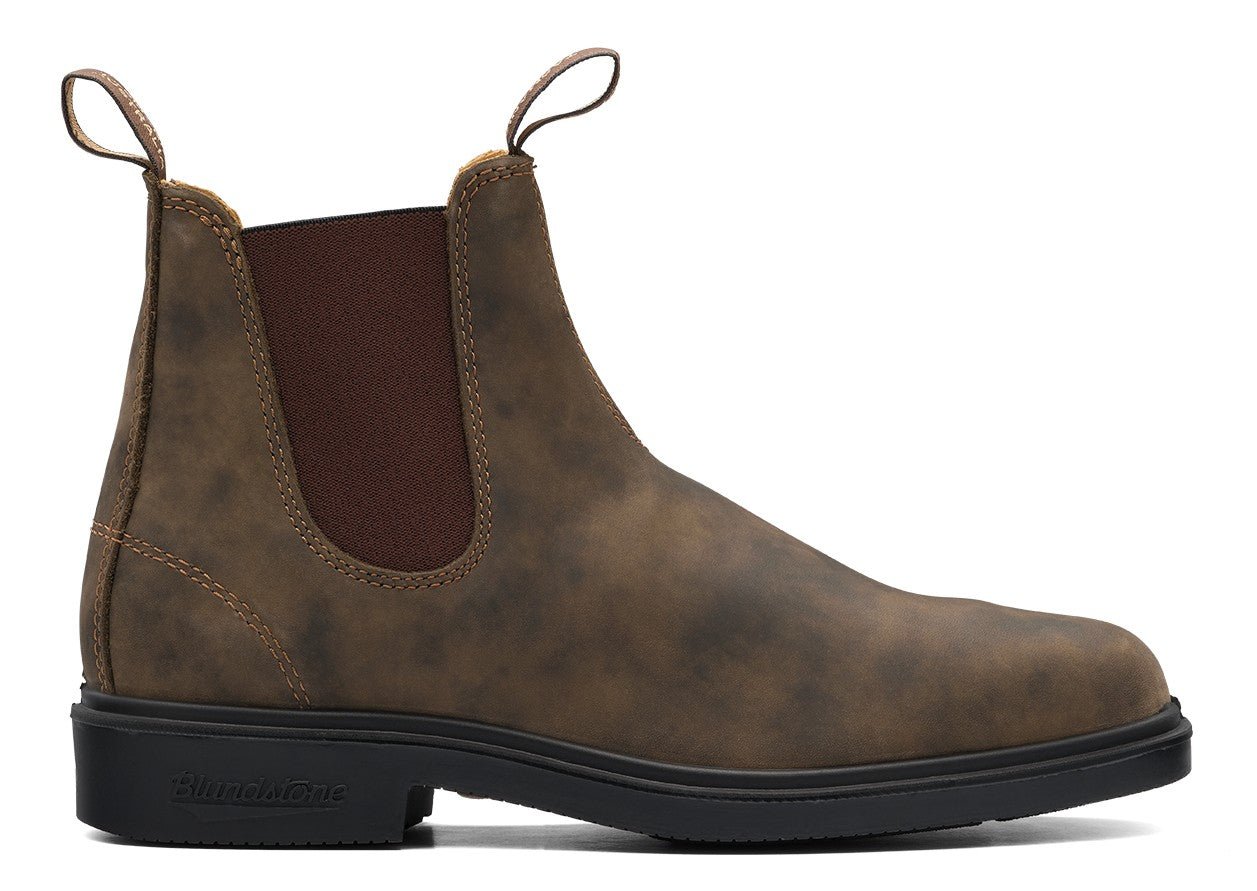 Blundstone Chisel Toe 1306 - Rustic Brown Leather | Lightweight, Durable Pull - On Boots - Grady’s Feet Essentials - Blundstone
