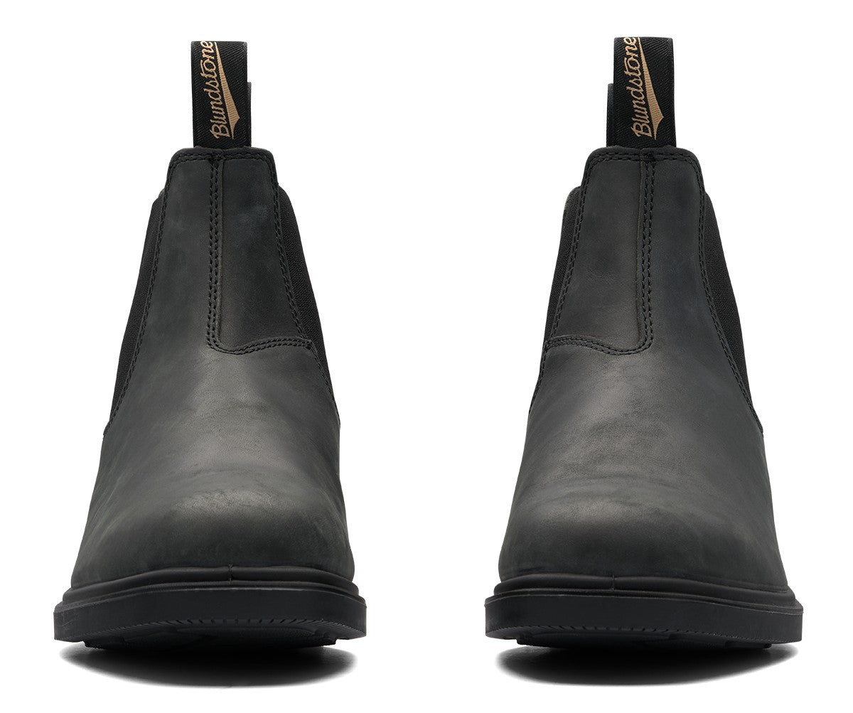 Blundstone Chisel Toe 1308 - Rustic Black Leather | Lightweight, Durable Pull - On Boots - Grady’s Feet Essentials - Blundstone
