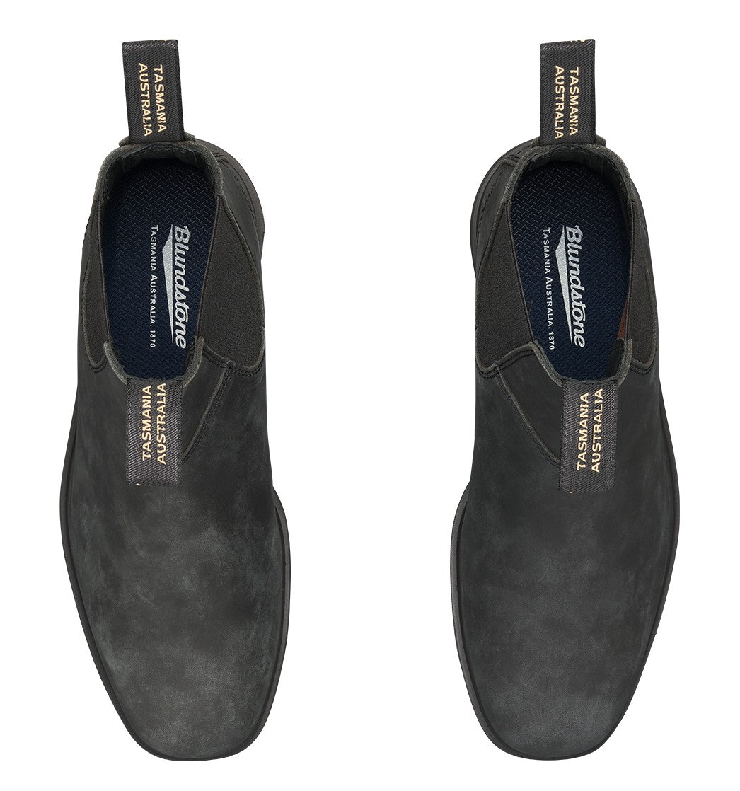 Blundstone Chisel Toe 1308 - Rustic Black Leather | Lightweight, Durable Pull - On Boots - Grady’s Feet Essentials - Blundstone
