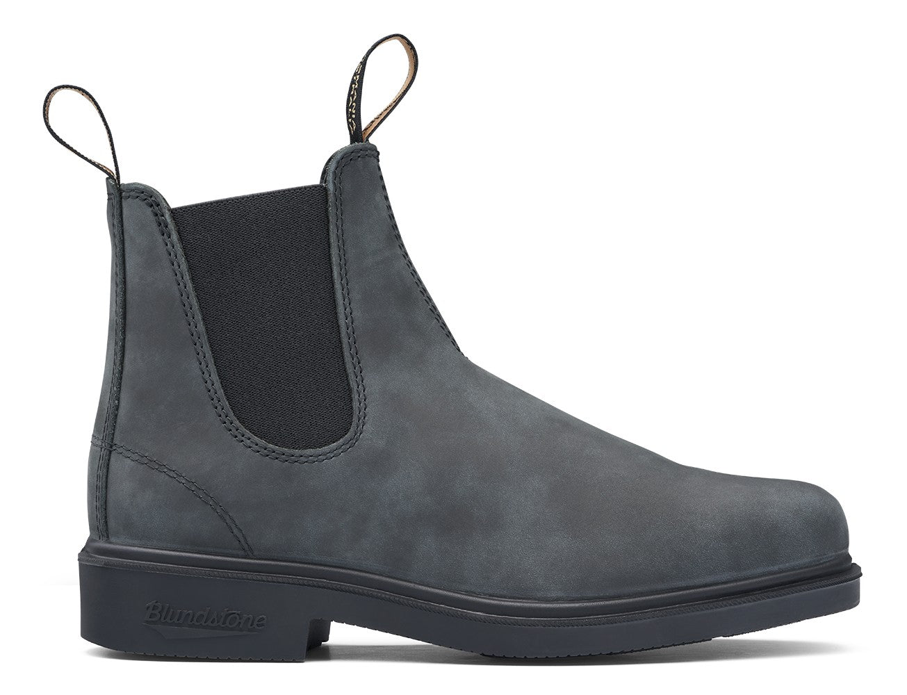 Blundstone Chisel Toe 1308 - Rustic Black Leather | Lightweight, Durable Pull - On Boots - Grady’s Feet Essentials - Blundstone