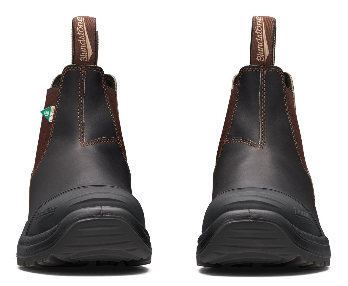 Blundstone CSA 167 - Stout Brown Leather | Work & Safety Boot Rubber Toe Cap - Grady’s Feet Essentials - Blundstone