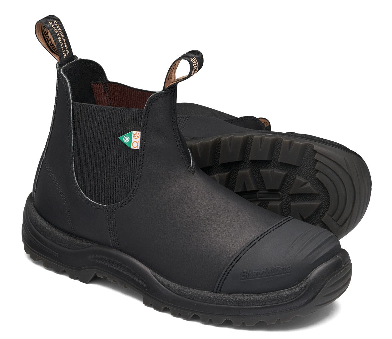 Blundstone CSA 168 - Black Leather | Work & Safety Boot Rubber Toe Cap - Grady’s Feet Essentials - Blundstone
