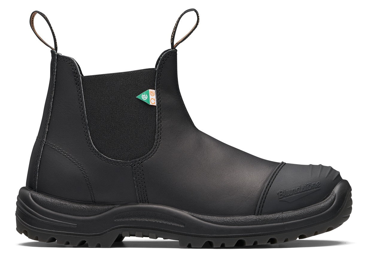 Blundstone CSA 168 - Black Leather | Work & Safety Boot Rubber Toe Cap - Grady’s Feet Essentials - Blundstone