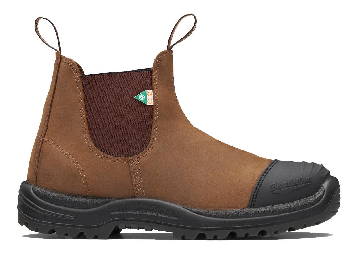 Blundstone CSA 169 - Saddle Brown Leather | Work & Safety Boot Rubber Toe Cap - Grady’s Feet Essentials - Blundstone