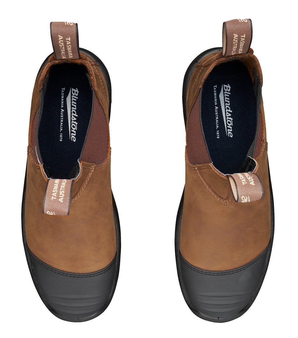 Blundstone CSA 169 - Saddle Brown Leather | Work & Safety Boot Rubber Toe Cap - Grady’s Feet Essentials - Blundstone
