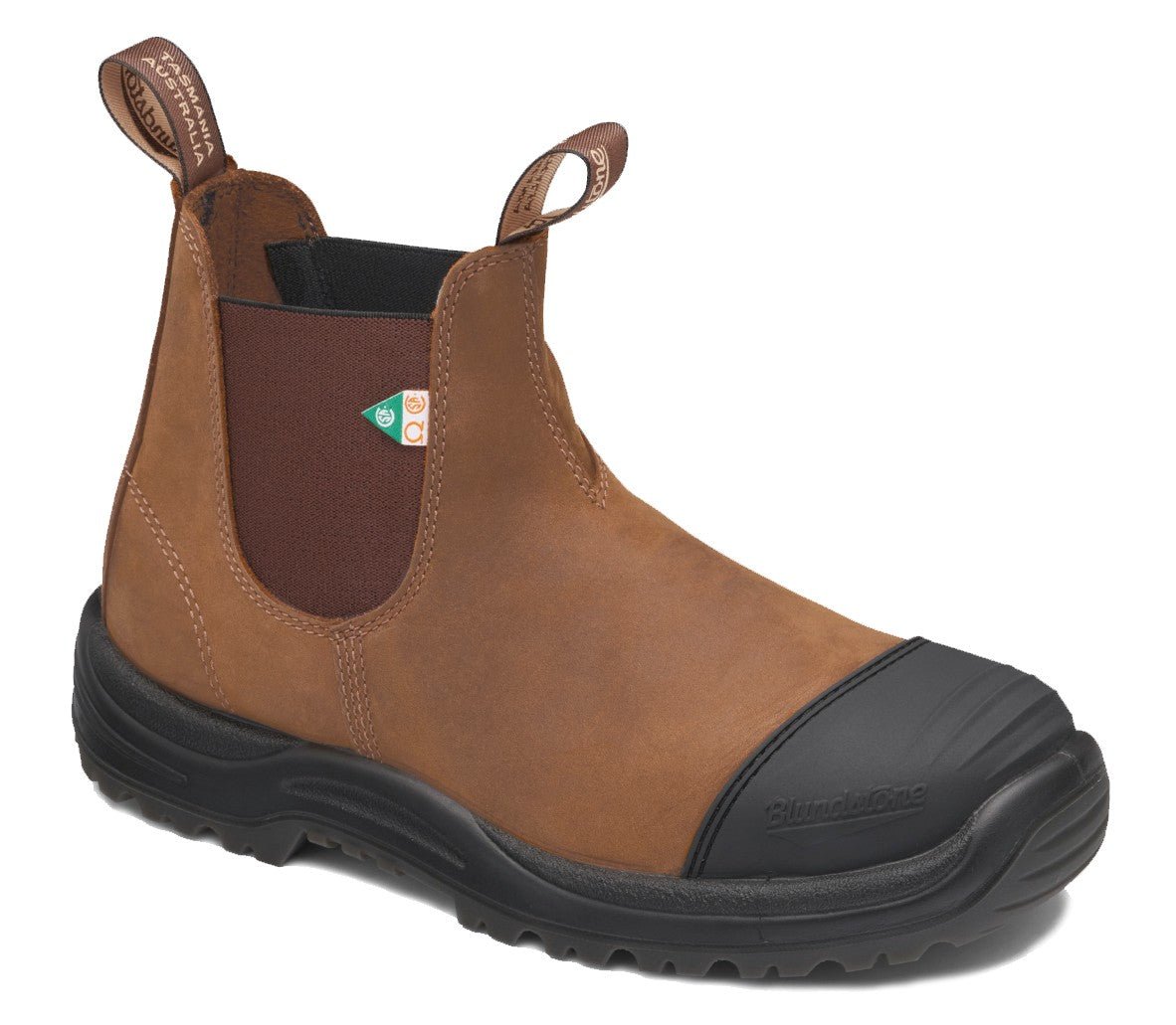 Blundstone CSA 169 - Saddle Brown Leather | Work & Safety Boot Rubber Toe Cap - Grady’s Feet Essentials - Blundstone