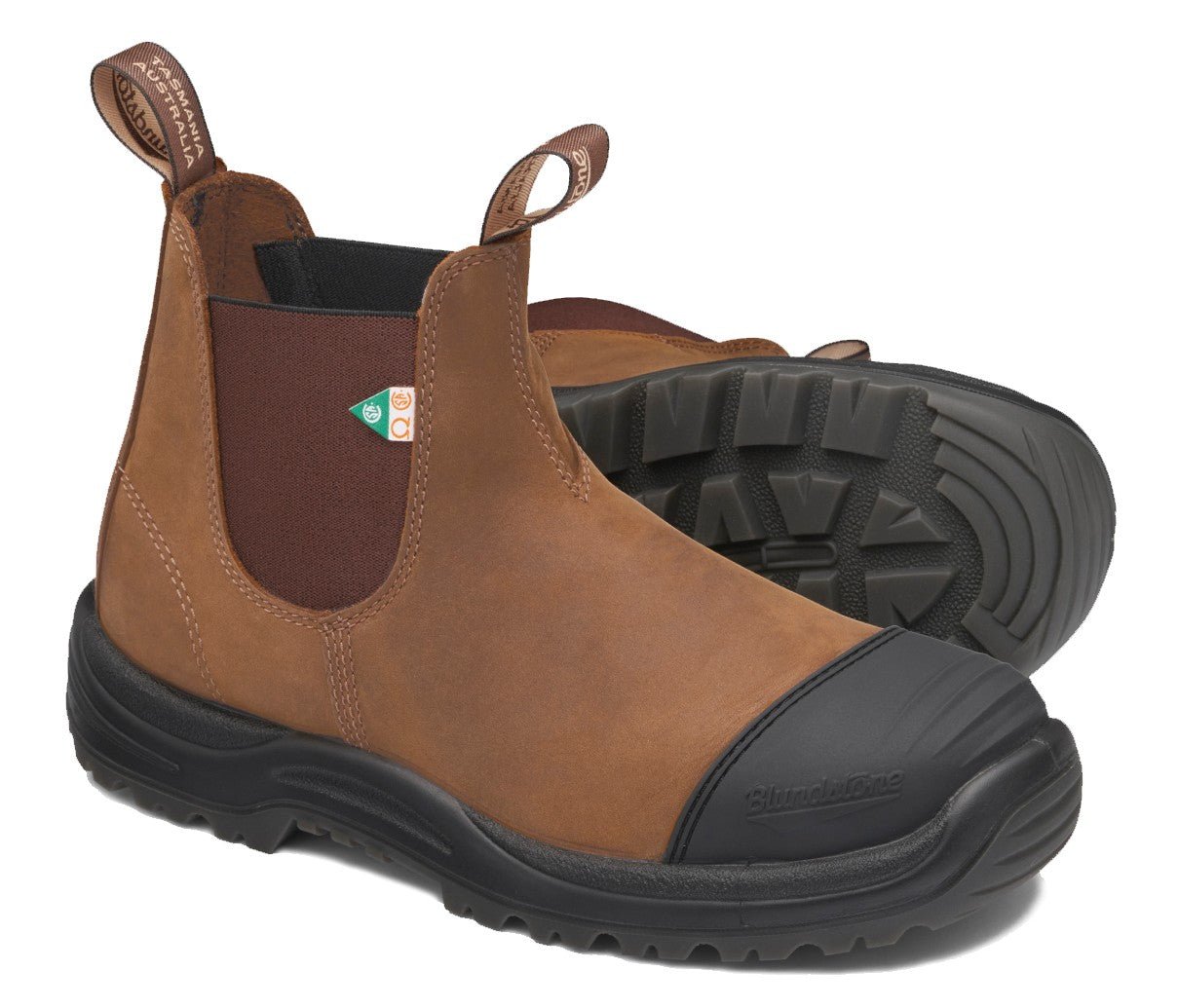Blundstone CSA 169 - Saddle Brown Leather | Work & Safety Boot Rubber Toe Cap - Grady’s Feet Essentials - Blundstone