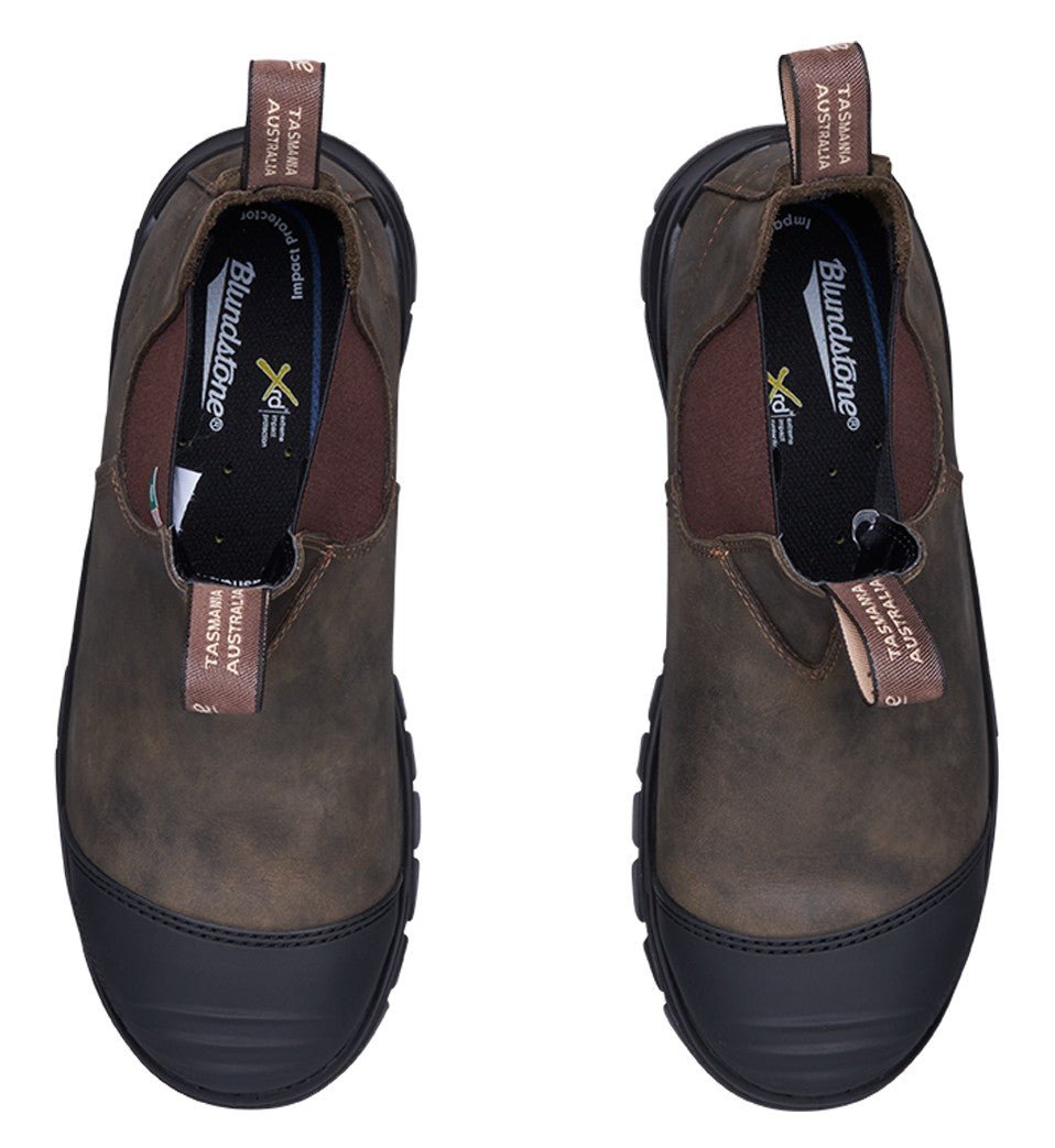 Blundstone CSA XFR 962 - Rustic Brown Leather | Work & Safety Boot Rubber Toe Cap - Grady’s Feet Essentials - Blundstone