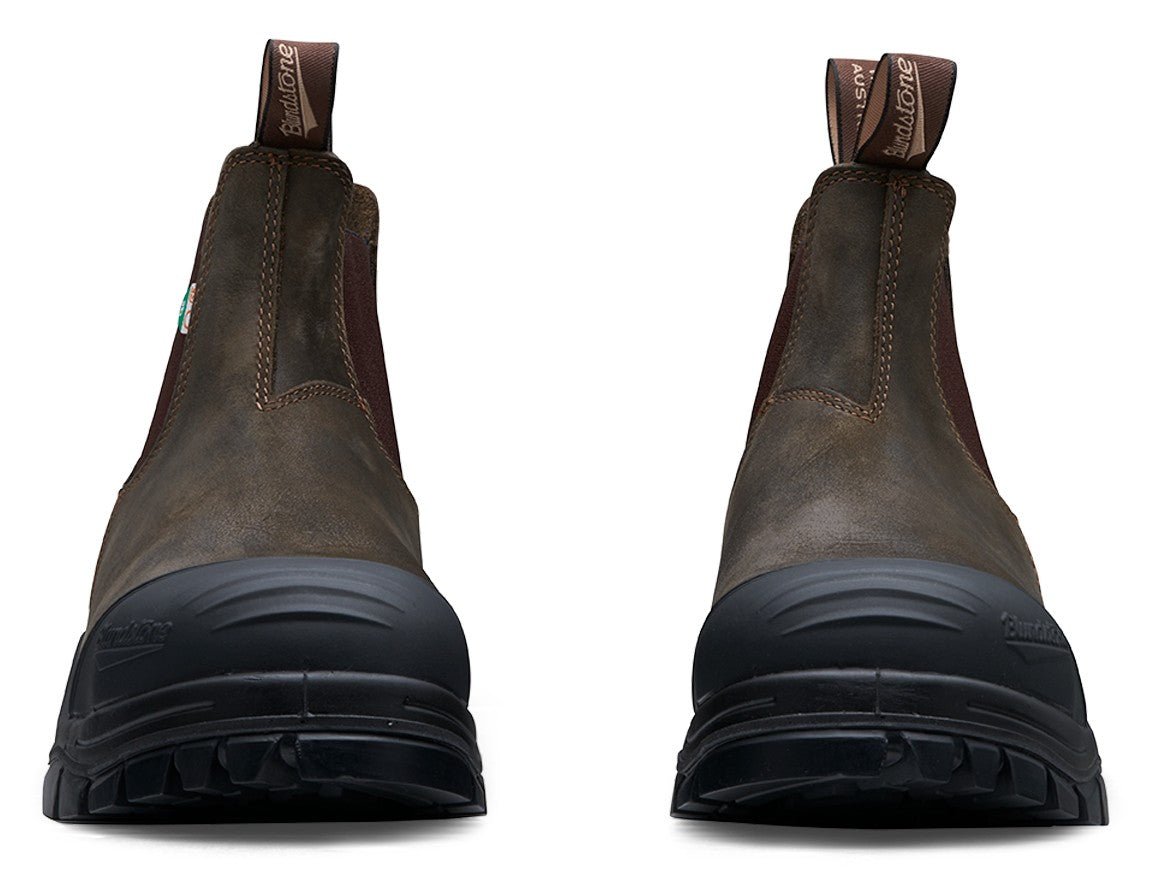 Blundstone CSA XFR 962 - Rustic Brown Leather | Work & Safety Boot Rubber Toe Cap - Grady’s Feet Essentials - Blundstone