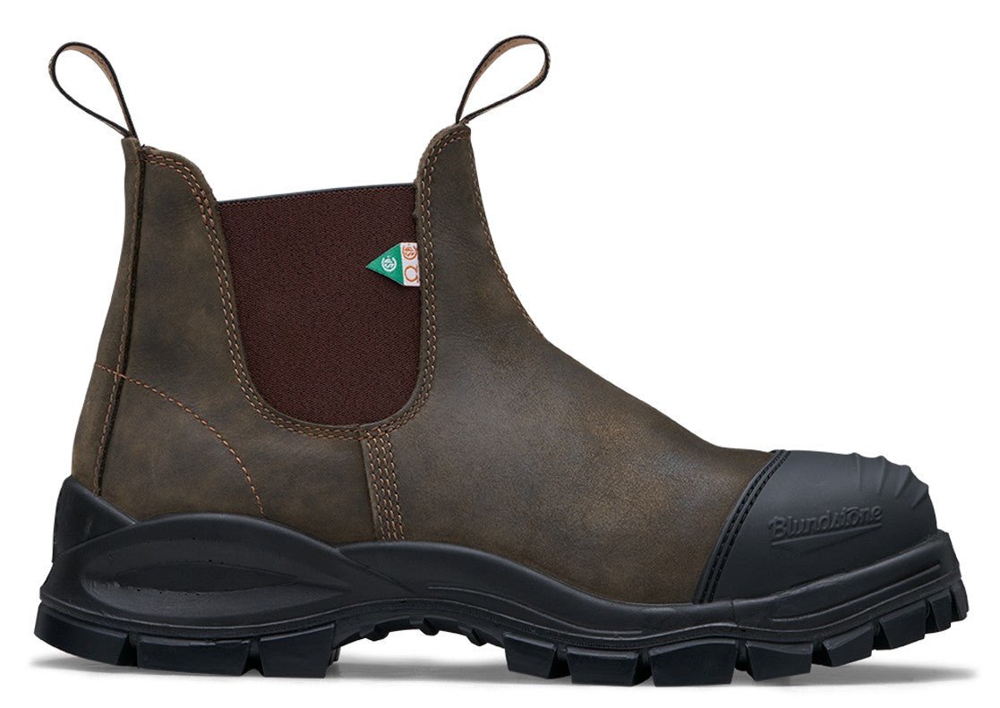 Blundstone CSA XFR 962 - Rustic Brown Leather | Work & Safety Boot Rubber Toe Cap - Grady’s Feet Essentials - Blundstone