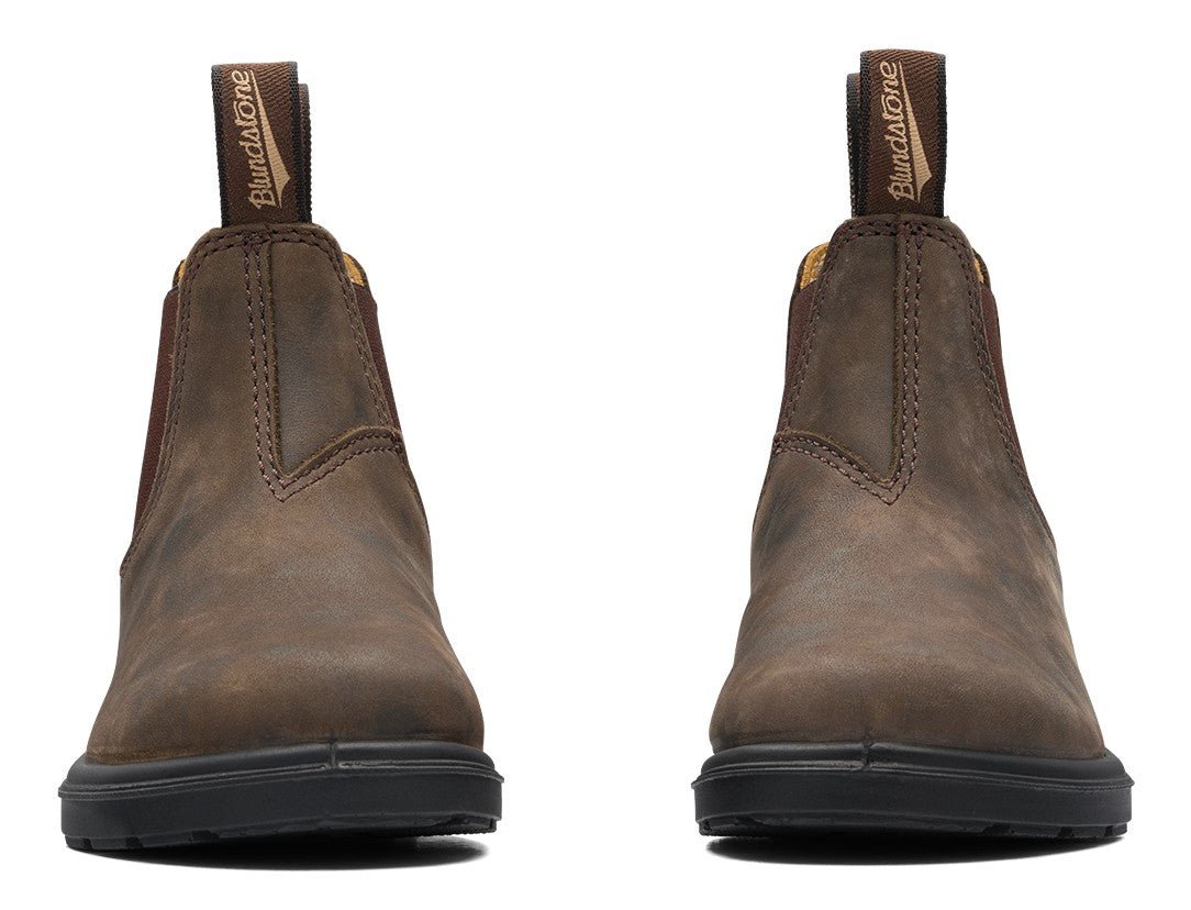 Blundstone Kids 565 - Rustic Brown Leather | Lightweight, Durable Pull - On Boots - Grady’s Feet Essentials - Blundstone