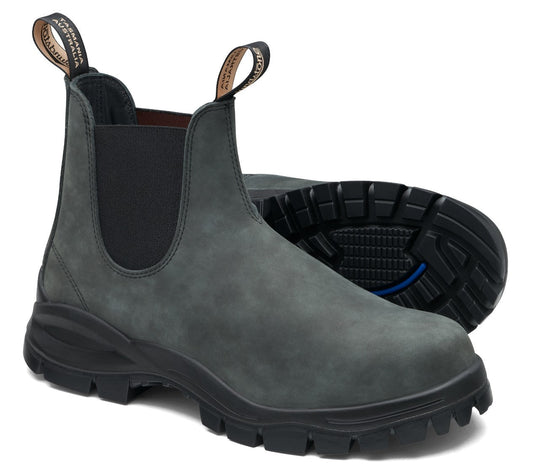 Blundstone Lug Sole 2238 - Rustic Black Leather | Lightweight, Durable Pull - On Boots - Grady’s Feet Essentials - Blundstone