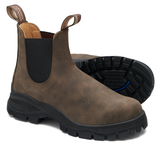 Blundstone Lug Sole 2239 - Rustic Brown Leather | Lightweight, Durable Pull - On Boots - Grady’s Feet Essentials - Blundstone