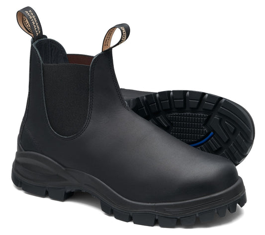 Blundstone Lug Sole 2240 - Black Leather| Lightweight, Durable Pull - On Boots - Grady’s Feet Essentials - Blundstone