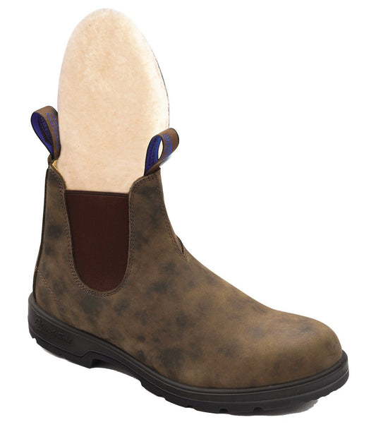 Blundstone Winter Thermal Classic 584 - Rustic Brown Leather | Insulated, Durable Pull - On Boots - Grady’s Feet Essentials - Blundstone